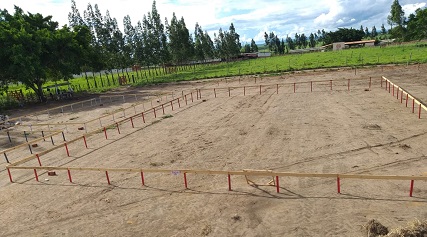 Marcação do terreno