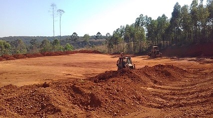 Preparação do terreno.